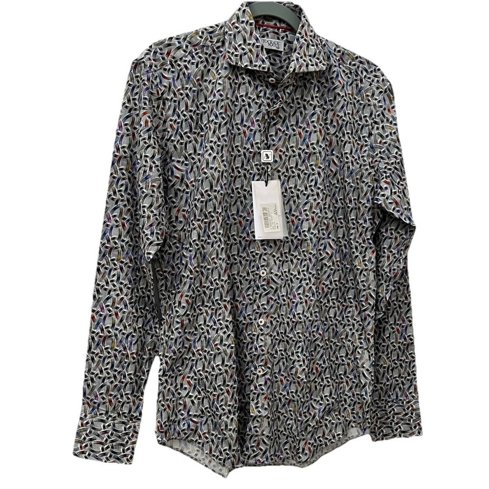 (274/11)Autocratic Vogue Italy Shirt Mens Small Long Sleeve Button Up